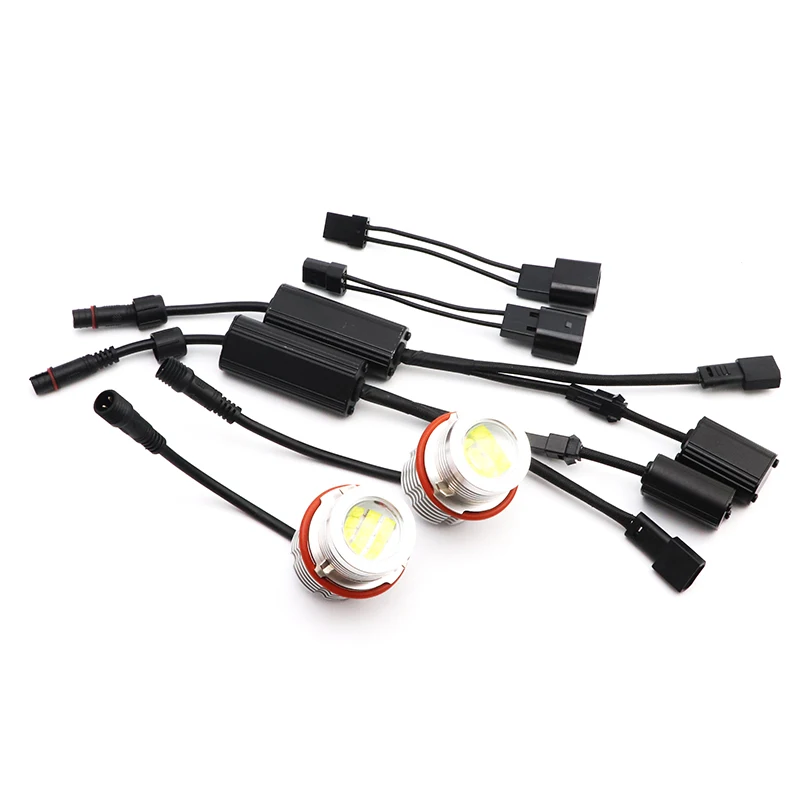 

No Error High Power White Ultra Bright 12 LED 120W 3-year Warraty IP65 for 00-06 BMW E53 X5 LED angel eyes light