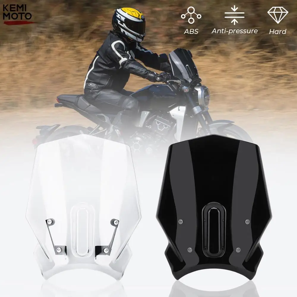 

Motorcycle Windscreen Wind Screen Shield With Holder Bracket For Honda CB650R CB 650R 2019 2020