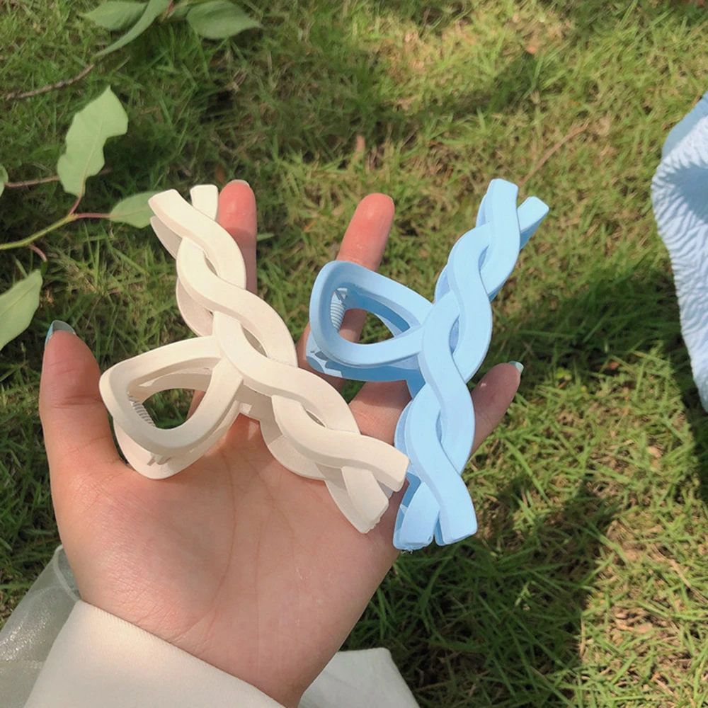 Новые заколки для волос женщин жесткие Красочные из смолы большого размера крабы