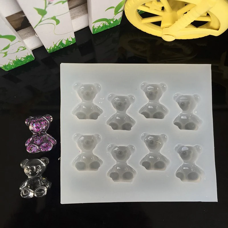 

Silicone Mould Cute Bear Sugar Crystal Resin Epoxy Mold Jewelry Pendant Crafts