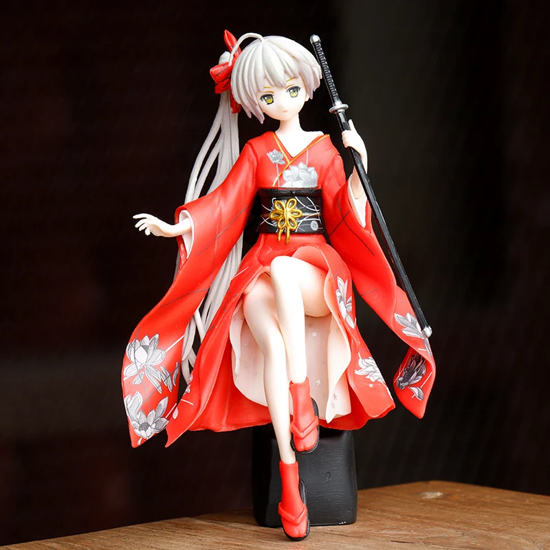 

Japan Anime kawaii Future Yosuga no Sora Sakura Action Figures Toys Girls PVC Figure Model car home CollectionToys home decor