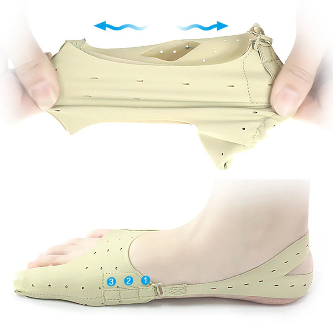 

Toe Separator Corrector Pedicure toe Pain Relief Foot CareHallux Valgus Bunion Corrector Toe Orthotics Straightener