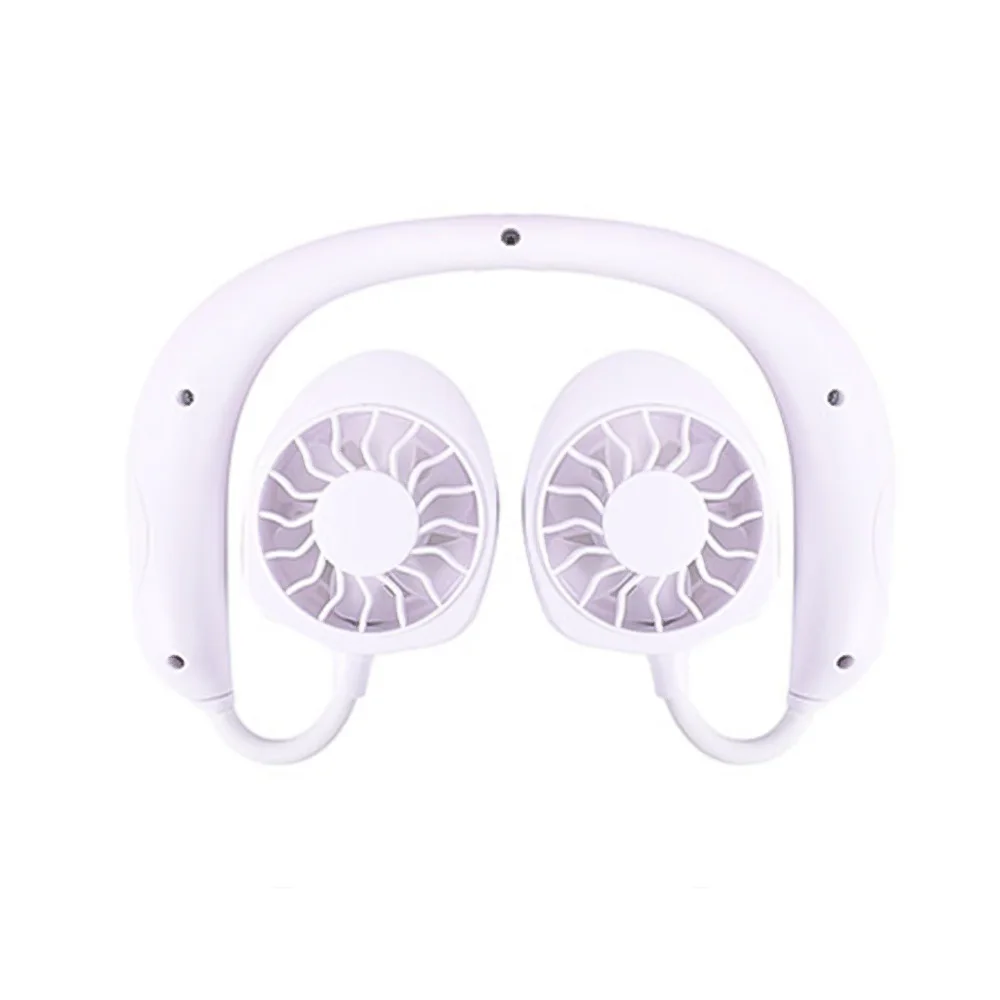 2020 USB портативный шейный вентилятор с шейным ободом и перезаряжаемой батареей