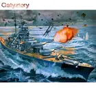 GATYZTORY Diy картина по номерам морской броненосец холст окраска пейзаж Ручная роспись подарок Настенный декор рамки