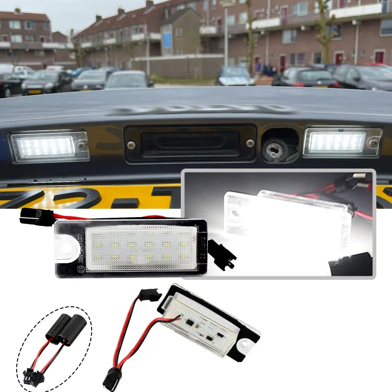 2pcs Plug and play white for Volvo V70 2001-2007 XC70 XC 70 90 S60 S80 Car license plate light led license plate number light