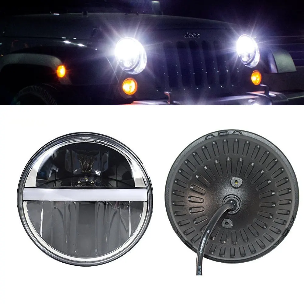 Автомобильные аксессуары 7-дюймовая круглая светодиодная передняя фара 7 'для