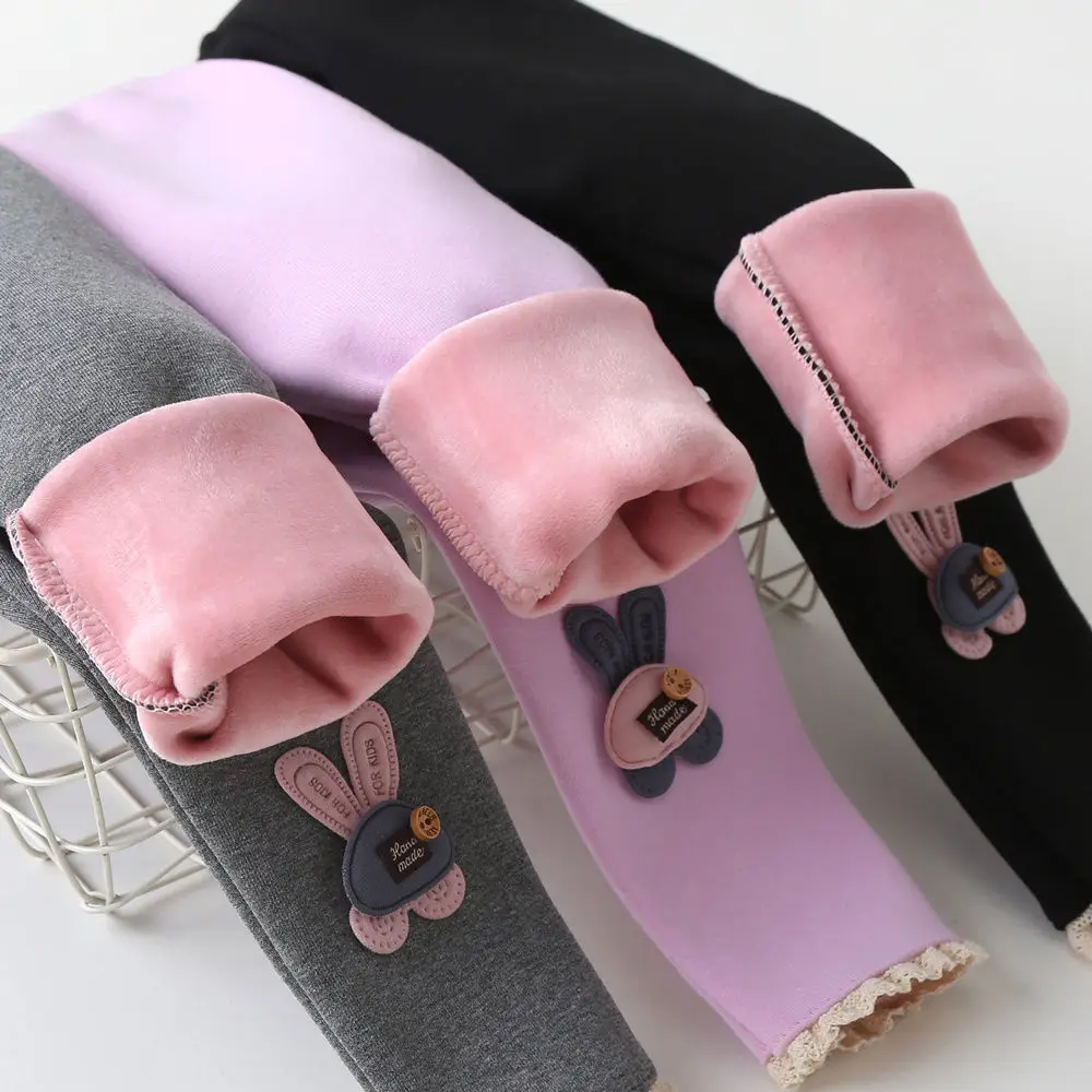 Новинка детские брюки зимние теплые облегающие с плюшевой подкладкой для