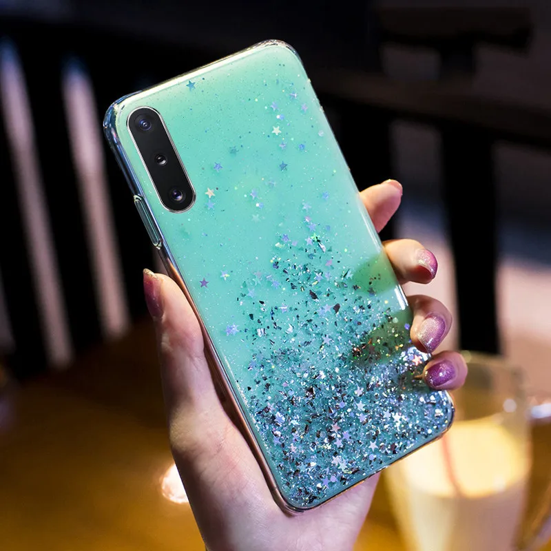 Чехол для телефона с блестками Xiaomi redmi note 4 8 8A Mi 5X 6X A1 A2 MAX 2 10 NOTE 5 Pro Pocophone F1 мягкий