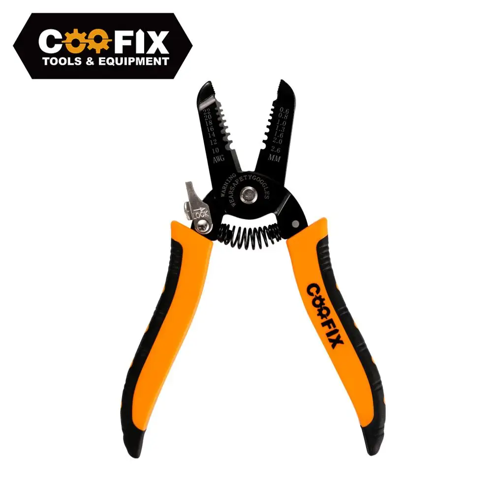 

COOFIX 7-дюймовый портативный инструмент для зачистки проводов, бытовой многофункциональный кабельный резак, портативные электрические обжим...
