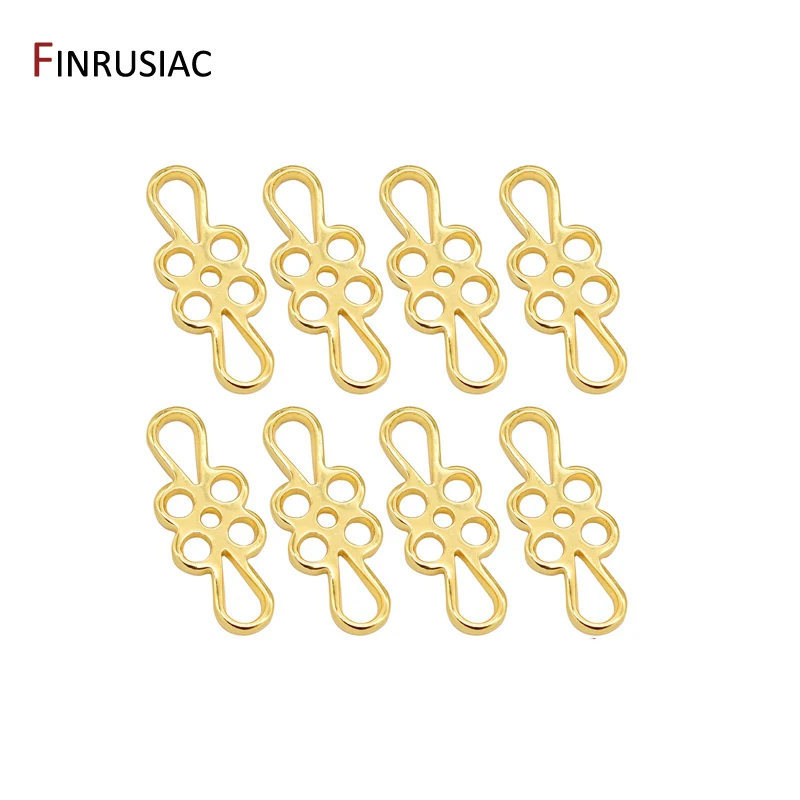 

DIY Jewelry Accessories 14k Real Gold Plated Flower Connectors For Jewellery Making Handmade Earrings Components