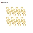 Аксессуары для ювелирных изделий сделай сам, соединители с настоящим позолоченным цветком 14 карат для изготовления ювелирных изделий ручной работы, компоненты для сережек