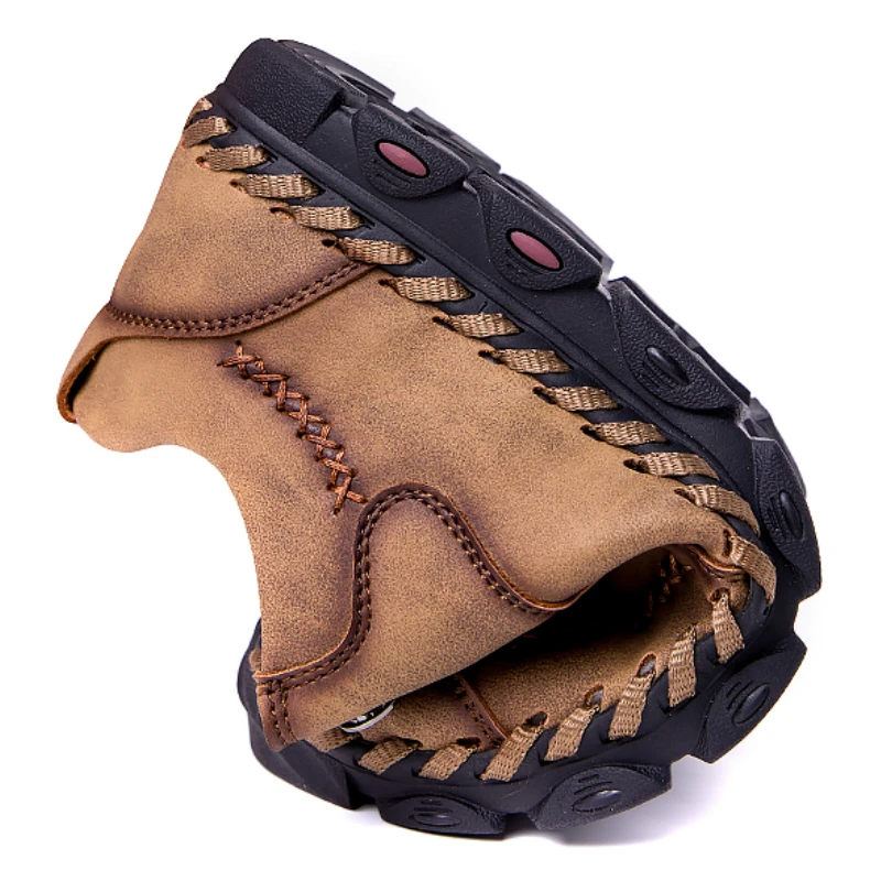 

WEH Handmade shoes men Casual Shoes men Leather 2021 Men's Sneakers Genuine Leather Loafers Luxury Brand Flat sports Shoes