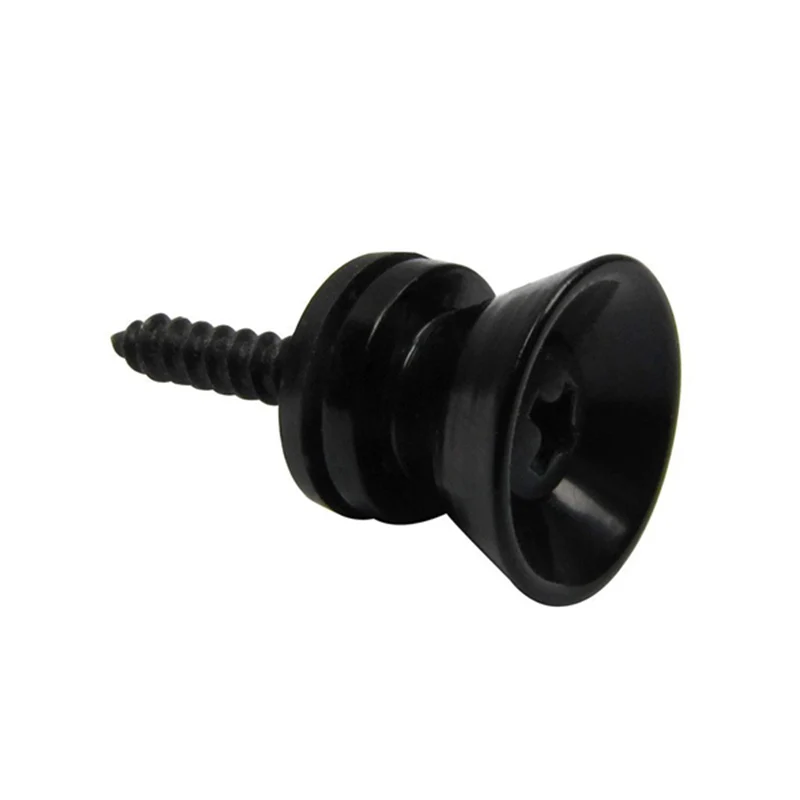 ABGZ-черный ремешок Кнопка рукоятки блокировки металлический Конец Pin упаковка из 2
