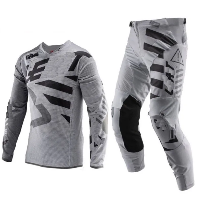 

New 2020 racing suit RAPIDLY fox LEAT 5.5 motocross jersey and pants mx Gear Set motorbike clothing mtb enduro