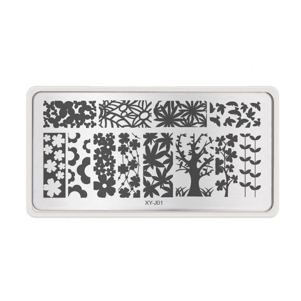 16 видов стилей набор страз для ногтей трафареты печать дизайна пластины