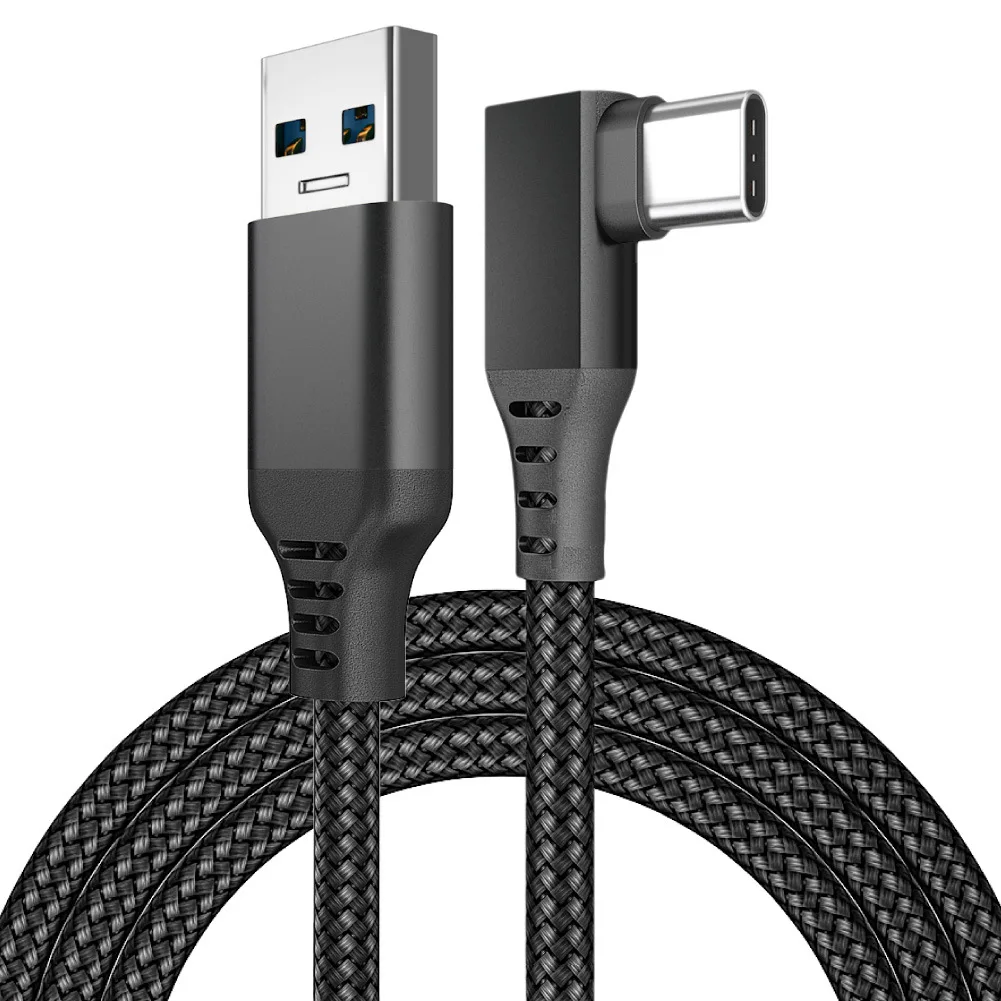 5/6 Meter Fast Charging Durable Link Cable Portable Gaming PC 90 Degree Angle Head USB 3.0 to Type-C For Oculus Quest 2 | Электроника