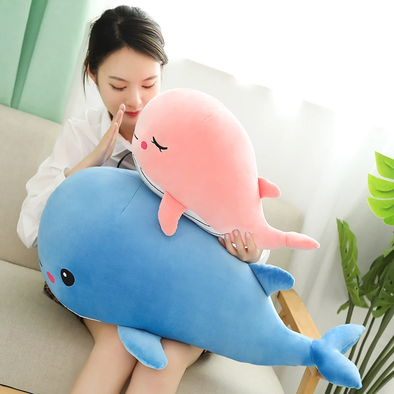 

New Style 35-80CM Very Soft Whale Plush Toys Cute High-quality Fish Pillow Cushion Kids For Children Birthday Gifts