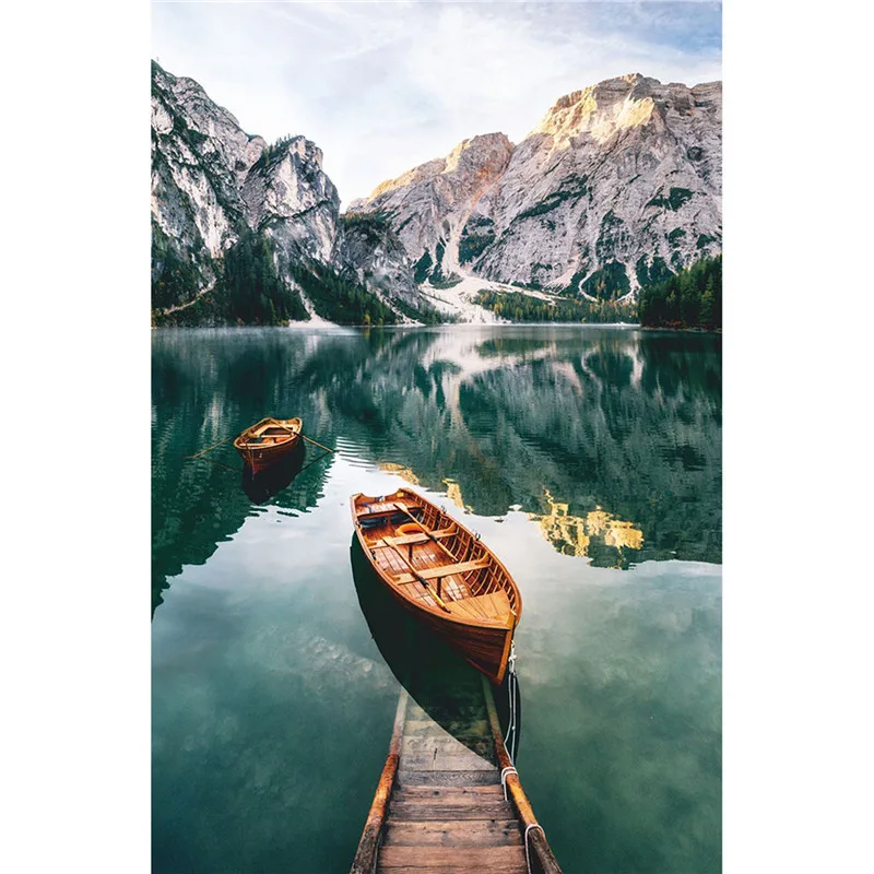 

Adults DIY Rhinestone Painting Beautiful Landscape by Number Kit Rolled Wrinkle-Free Canvas Painting Home Decor 30x40cm