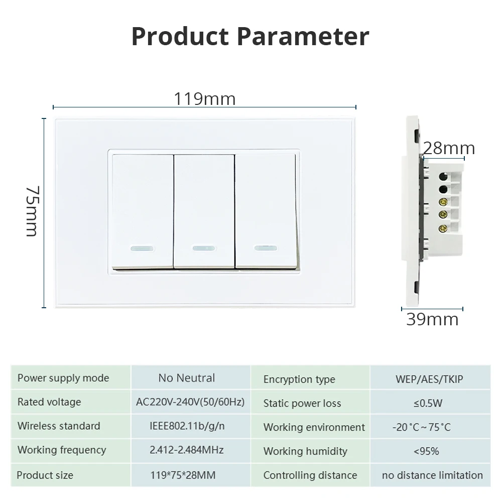 Zemismart Smart Tuya Zigbee без нейтрального кнопочного выключателя 1 2 3 банды Life Smartthings App Alexa