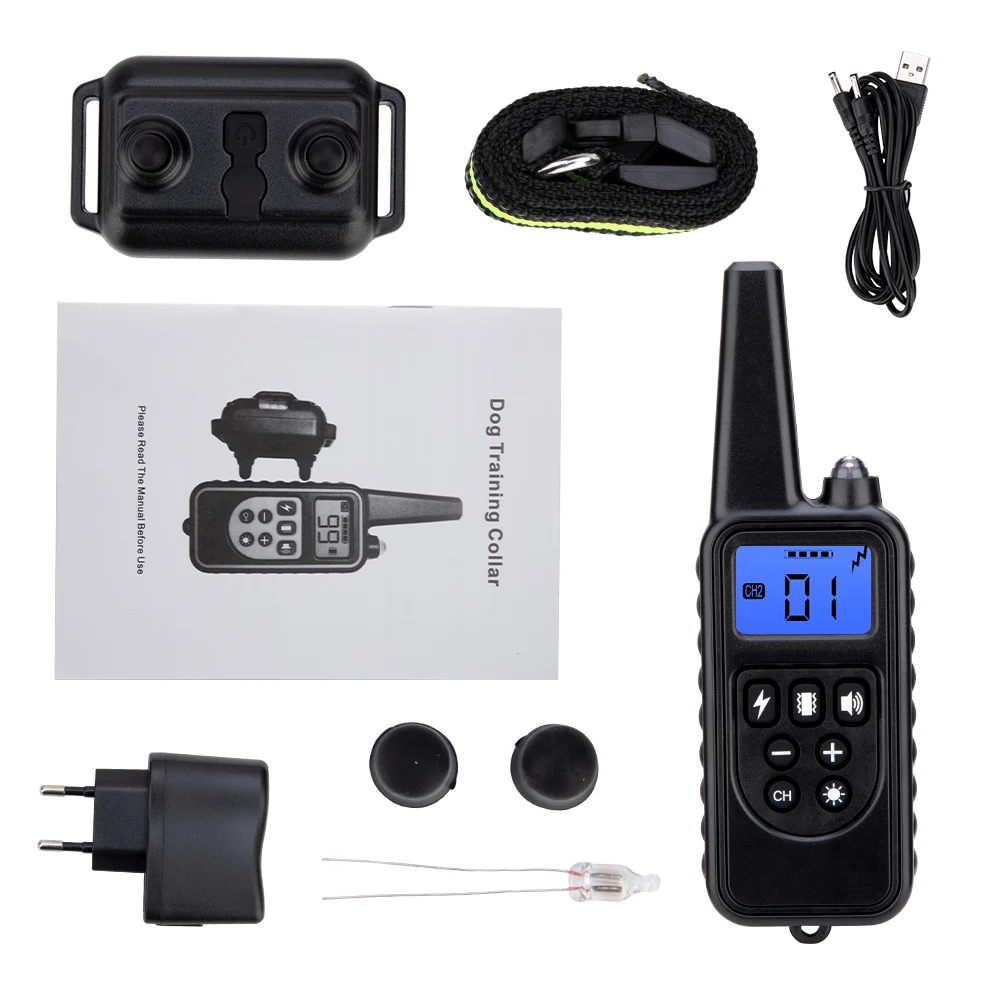 Тренировочный ошейник для собак электрический водонепроницаемый