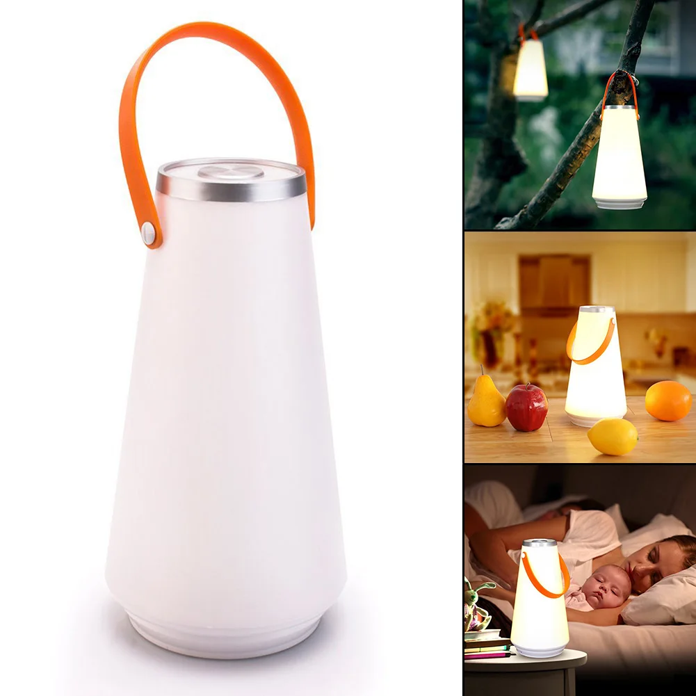 

LED Portable Lanterns Outdoor Camping Room Decor USB Bedside Indoor Desk Table Lamp For Home Touch Creative Wireless Night Light