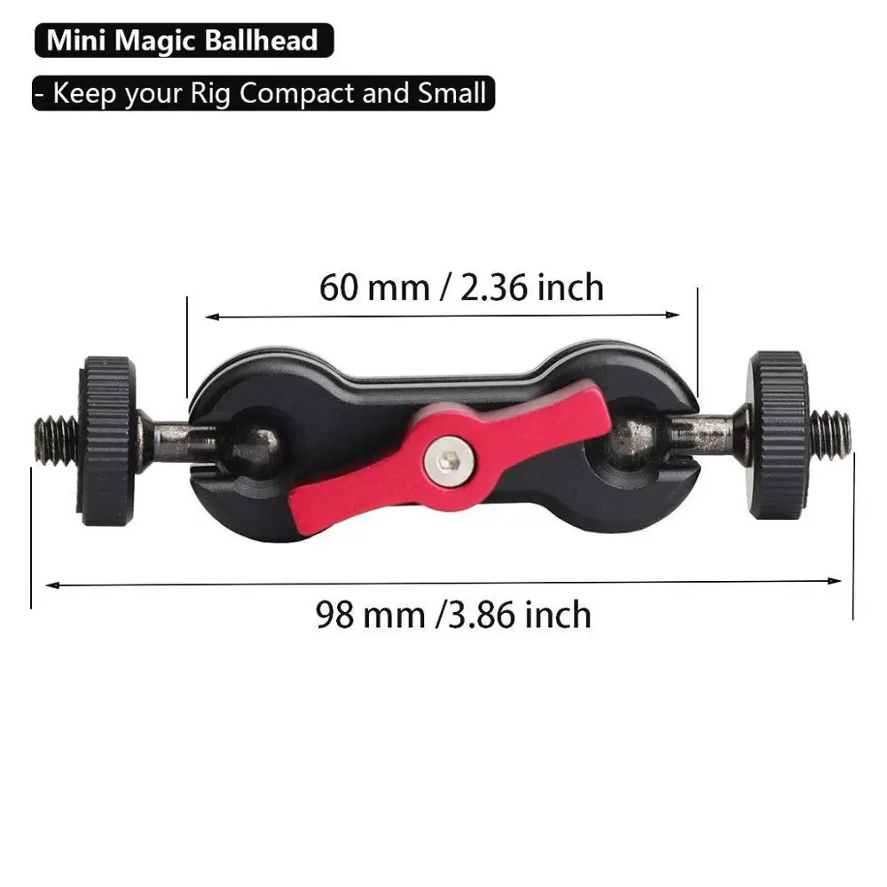 Многофункциональный шаровой головкой зажим шариковое Крепление зажим Magic Arm Super Clamp 1/"-20 резьба для gps-телефона камера монитор/светодиодный свет