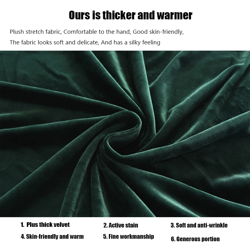 

Velvet Plush L Shaped Sofa Cover for Living Room Elastic Furniture Couch Slipcover Chaise Longue Corner Sofa Cover Stretch