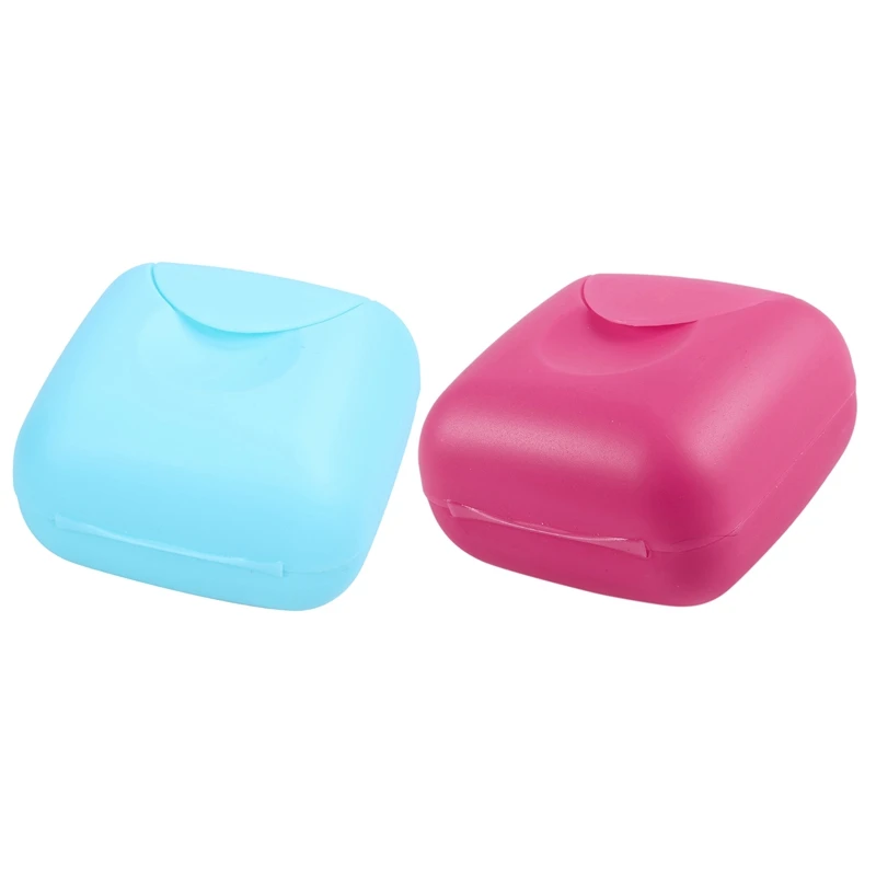 2 шт. Пластик путешествия Пеший Туризм Мини мыльница коробка держатель Чехол