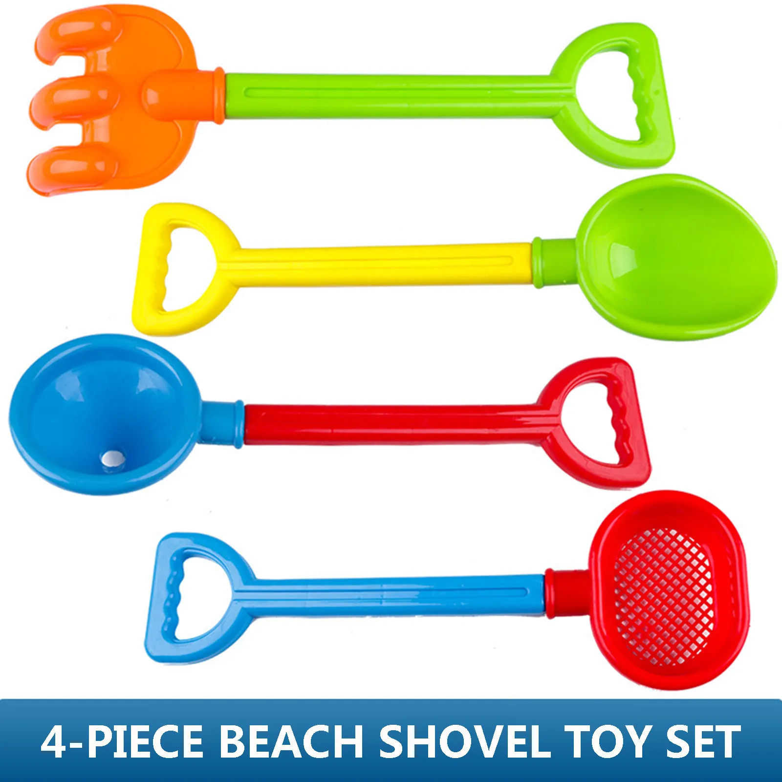 

4 Piece Top Enlightenment Behavioral Beach Toy Sand Set Sand Play Sandpit Toy Summer Outdoor Toy Handle Beach Sea Toys #10