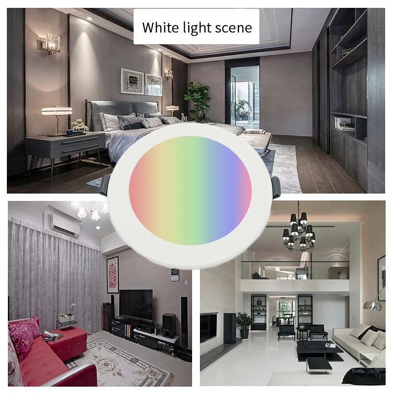 

Dimmable LED Spot Light 5/7/10W Round Downlight RGB Recessed Spot Ceiling RGBW Color Changing For Changing Warm Cold White Lamp