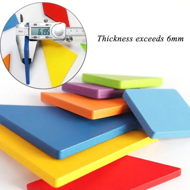 3D деревянная игрушка Танграм головоломка для детей красочные детские игрушки