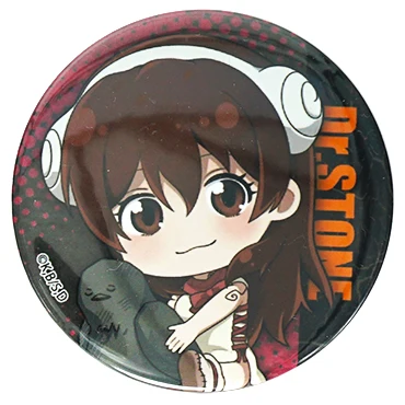 Dr. STONE значок аниме Ishigami Senku Kohaku хром Suika Taiju Oki Yuzuriha Ogawa Gen Tsukasa Shishio металлический значок брошь булавки - Окраска металла: 03 Yuzuriha Ogawa