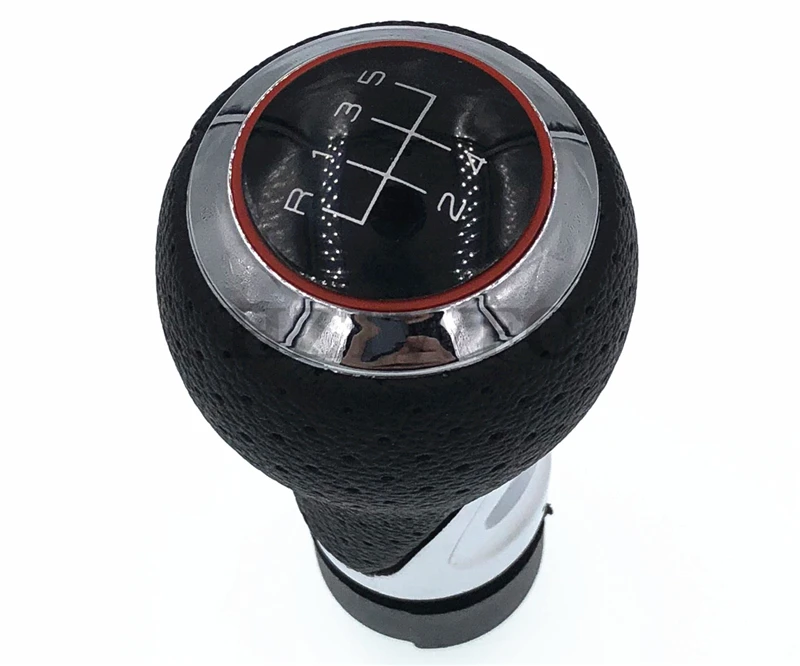 Высококачественная Автомобильная 5 6 скоростей кожаная ручка переключения