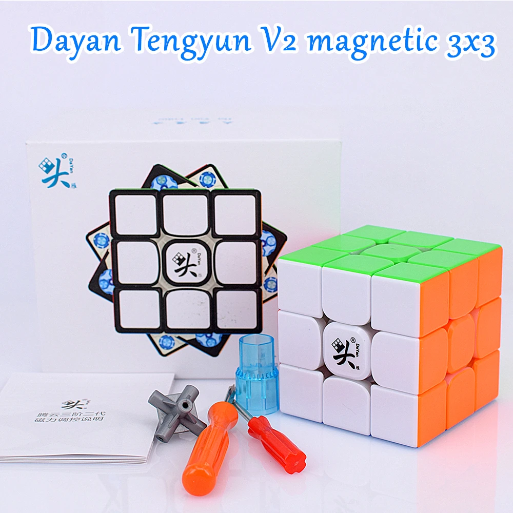Магнитный скоростной куб Dayan Tengyun V2M 3x3x3 магический 3x3 tengyun V2 M магнитный