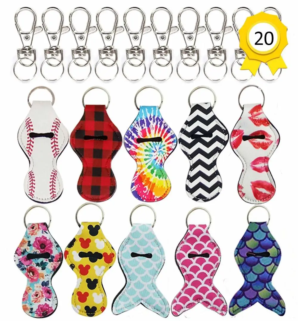 10 шт. держатель для помады ремешок брелок новинка неопрен помада бальзам с