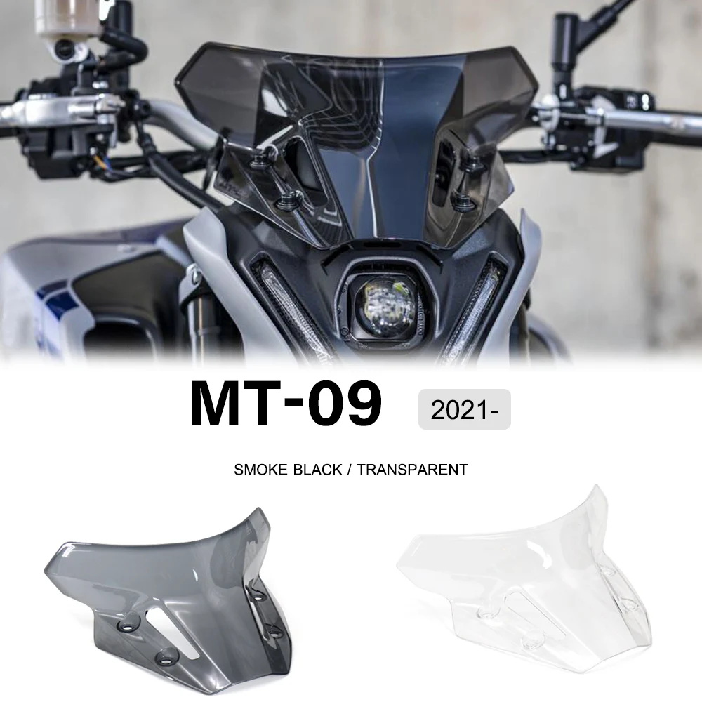 

2021 2022 New Motorcycle Accessories Touring Sports Deflector WindScreen Windshield Visor For YAMAHA MT-09 MT09 MT 09 FZ-09 FZ09