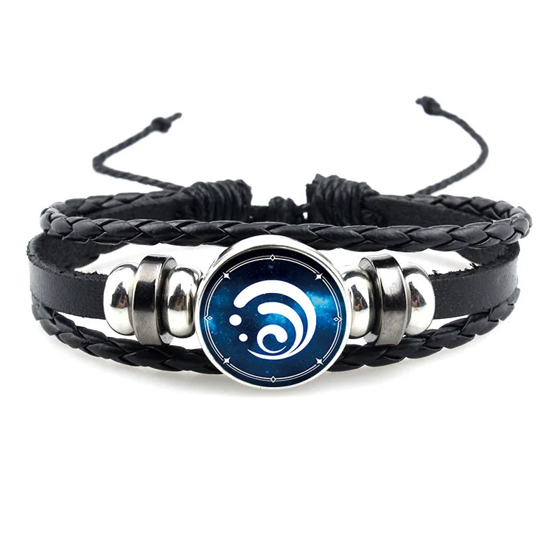 Игровые костюмы для косплея Genshin реквизит глаз Бога Огонь скала ледяной элемент