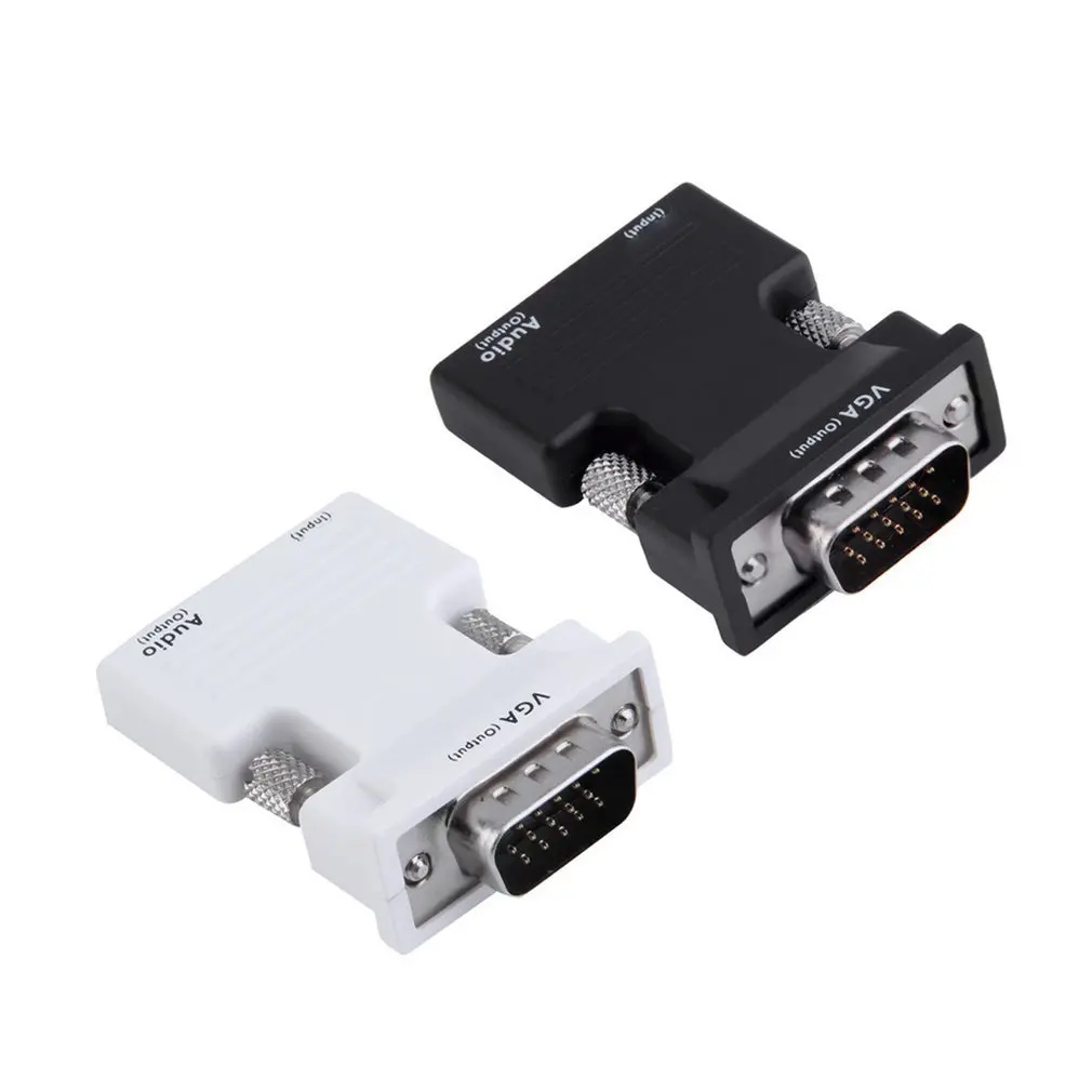 Адаптер HDMI совместимый с женским и мужским разъемами VGA поддержка 1080P выход сигнала новый комплект 1