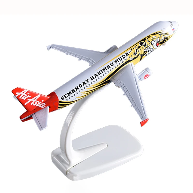 

Модель самолета Tigerair Asia Airlines A320 авиакомпании, 16 см, с основанием из сплава, для коллекционных сувениров, Подарочная игрушка