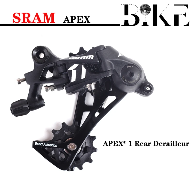 Задний переключатель SRAM APEX 1 1x11 11 скоростей для шоссейного велосипеда Тип 3 замок