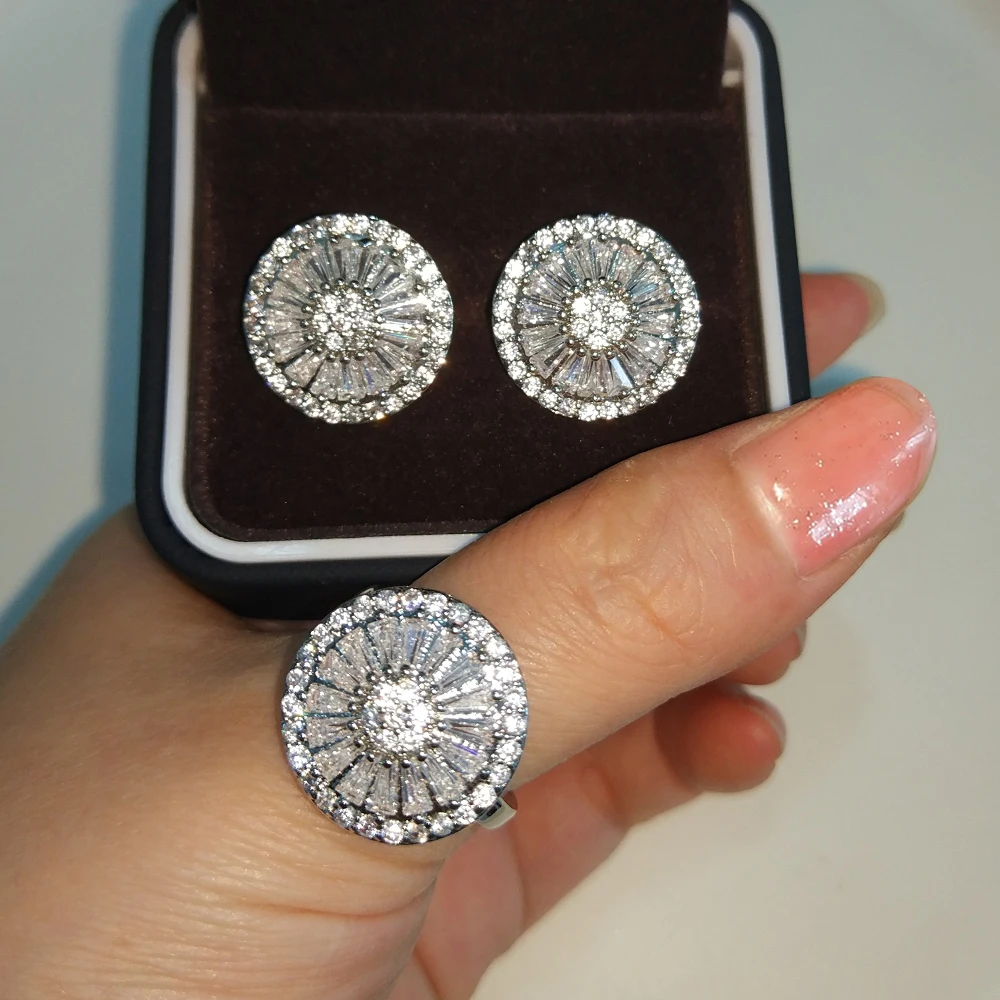 

2pcs Colorful Cushion Cut AAA Zircon Jewelry Luxury High Quality Engagement Rings for Women Gift Drop Shipping