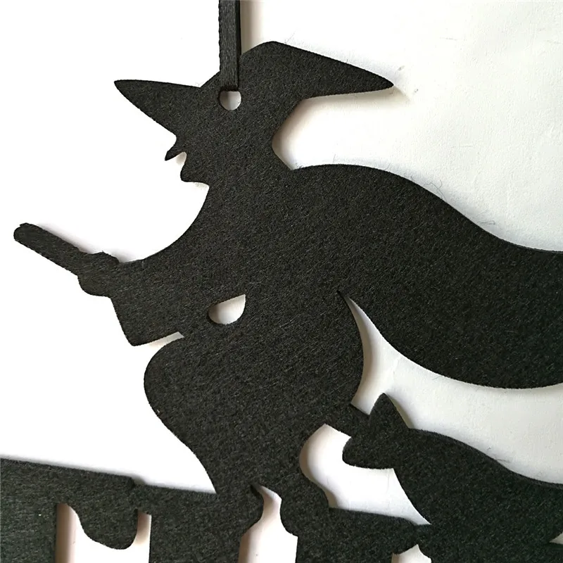 Хэллоуин дверь подвесной черный нетканый ткань ведьма в для Хэллоуина Декорации