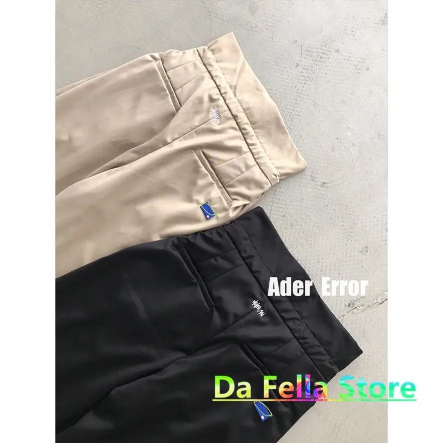 

ADER ERROR Pants 2021SS Men Women Drawstring Paperbag Waist Adererror Straight Pants High Street Loose Thicken Ader Trousers
