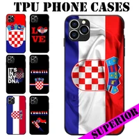 for iphone 5 6 7 8 s xr x plus 11 12 mini pro max se 2020 croatia tongan flag coat of arms theme soft tpu phone cases