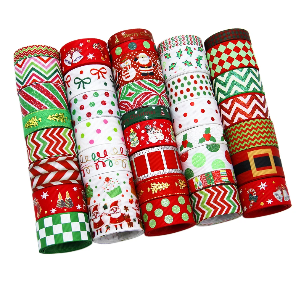 Аксессуары David Рождество 1 ярд/рулон 10 рулонов/набор корсажная лента ткань