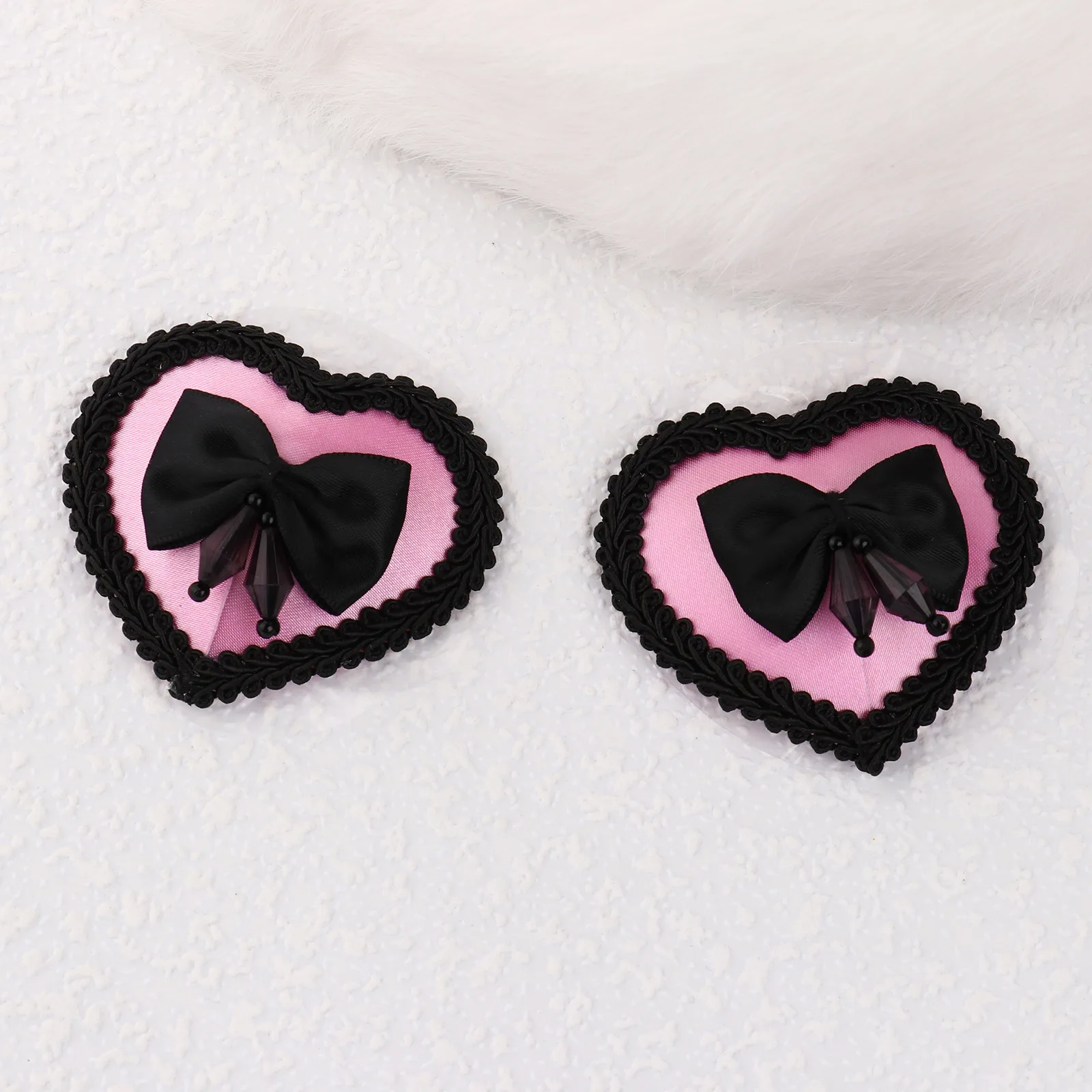 

2 Women Intimate Bra Nipple Covers Cute Heart Shape Valentine Day Nipple Stickers Sexy Femme Nipple Pasties Adhesive Nipplecover