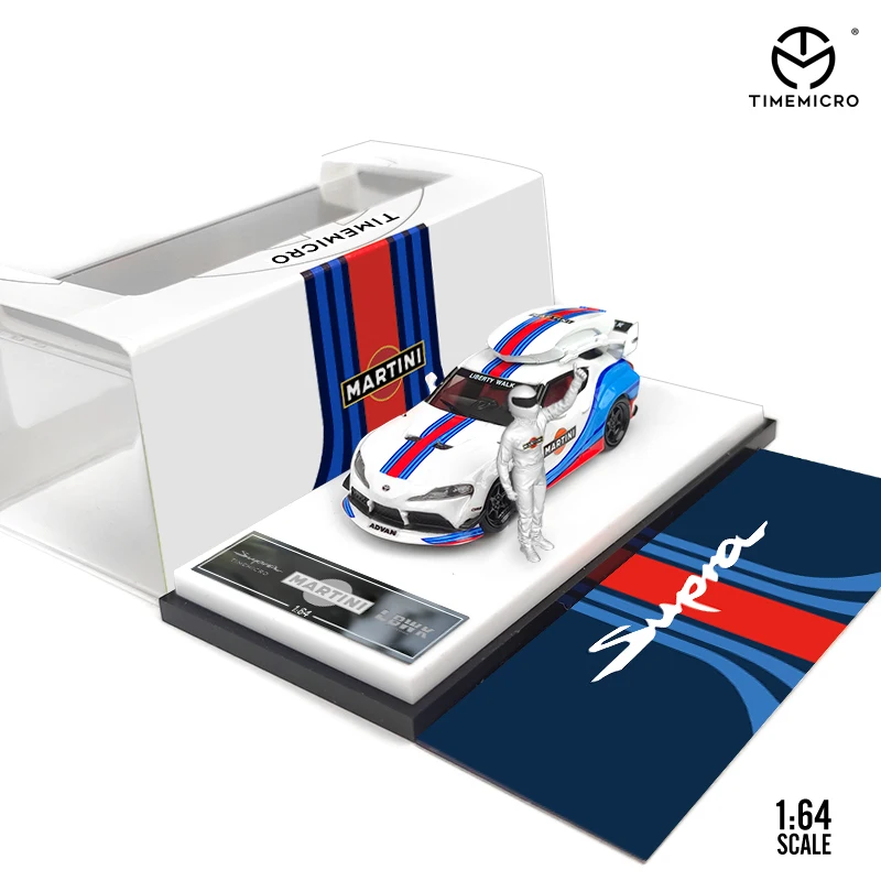 TM TimeMicro 1:64 LBWK Toyota Supra Martini литая модель автомобиля | Игрушки и хобби