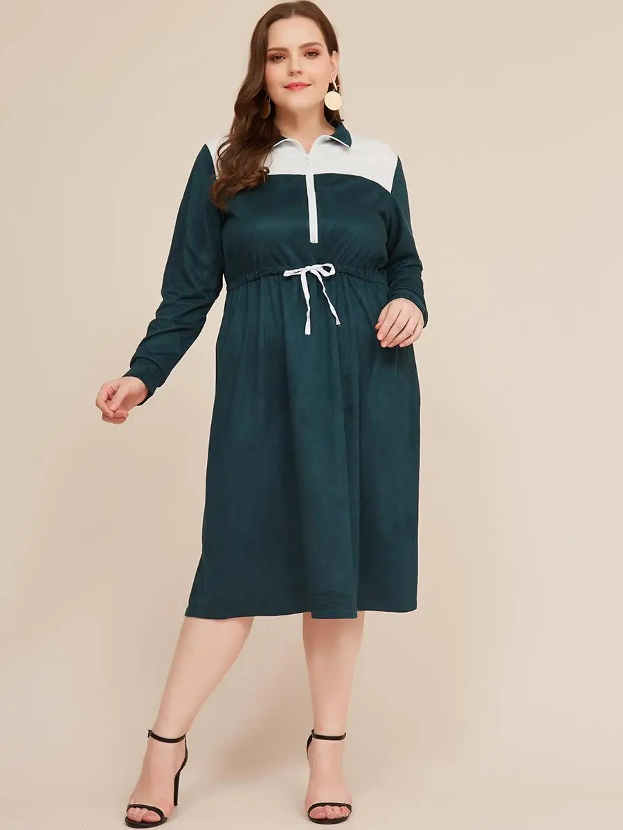 5XL 6XL, осень, женское платье большого размера, повседневное, из кусков, для женщин, зима, плюс размер, s, платье на молнии, для девушек, для офиса, вечерние, облегающее платье