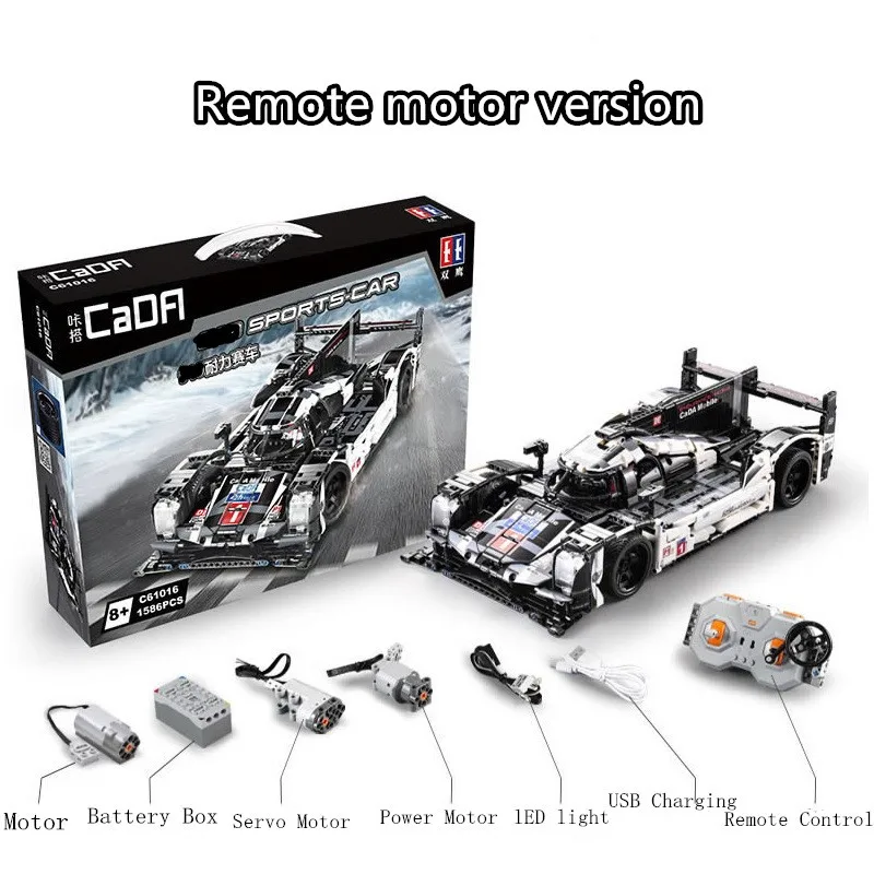 CADA Technic серия Super F1 спортивный гоночный автомобиль скорость чемпионов MOC строительный блок кирпичи игрушки для детей подарок детям