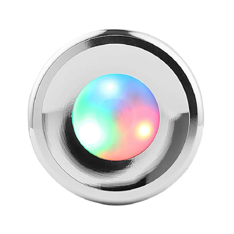 Лампа для БДСМ анальная пробка с кристаллами светящаяся металлическая | Красота